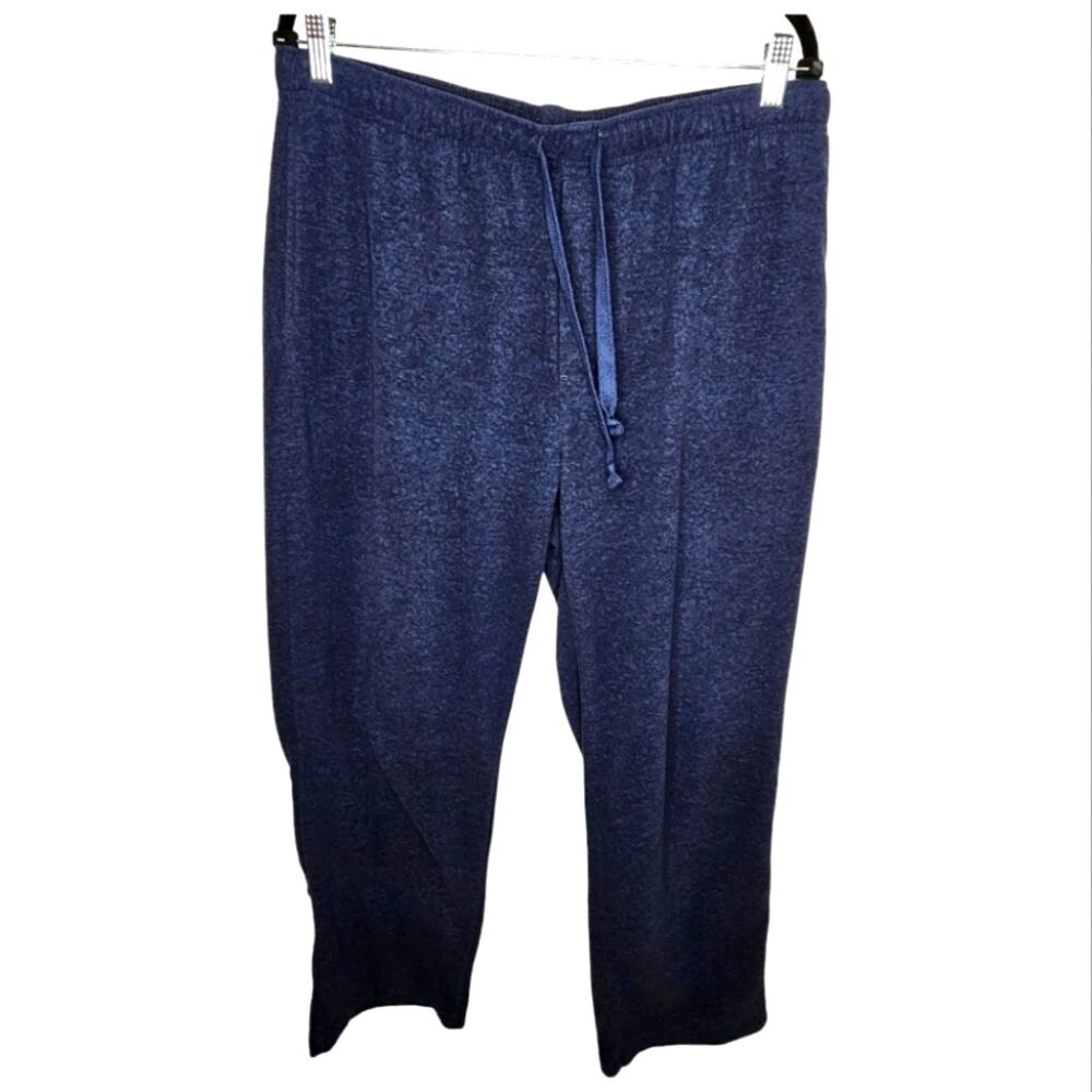 Croft and Barrow Fleece Straight Leg Lounge Pants, Elastic & Drawstring Waist L